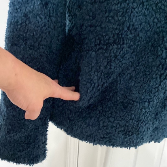 NWOT Pendleton Teddy Bear Jacket with Plaid Trim - Picture 6 of 11